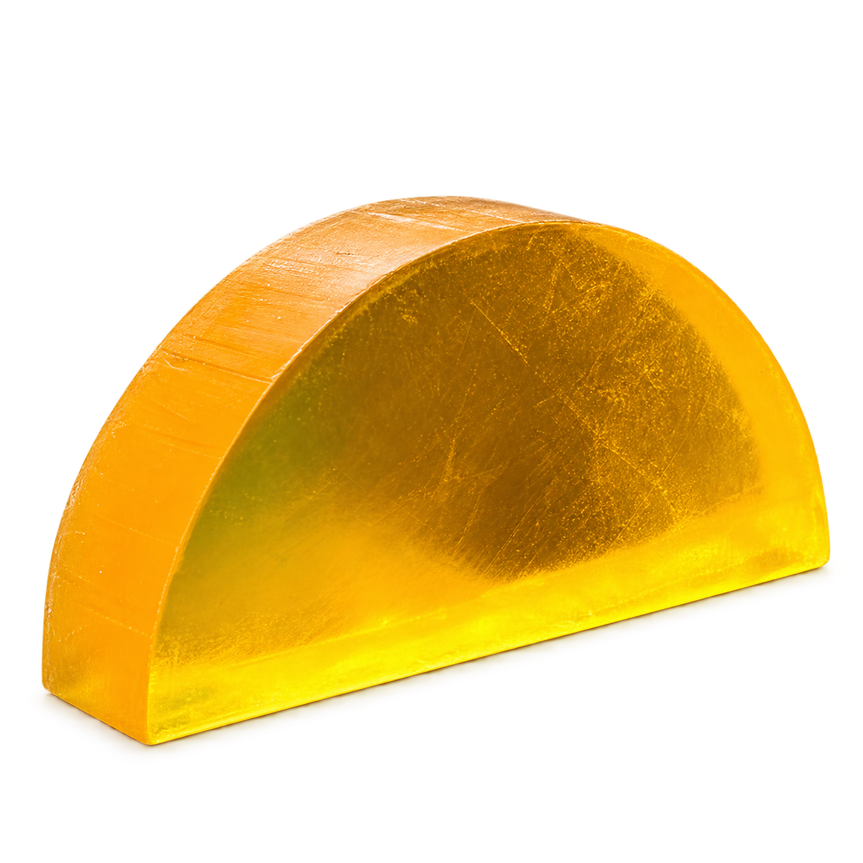 Yellow half-moon Lu.Flo apricot glycerin soap, 50 grams