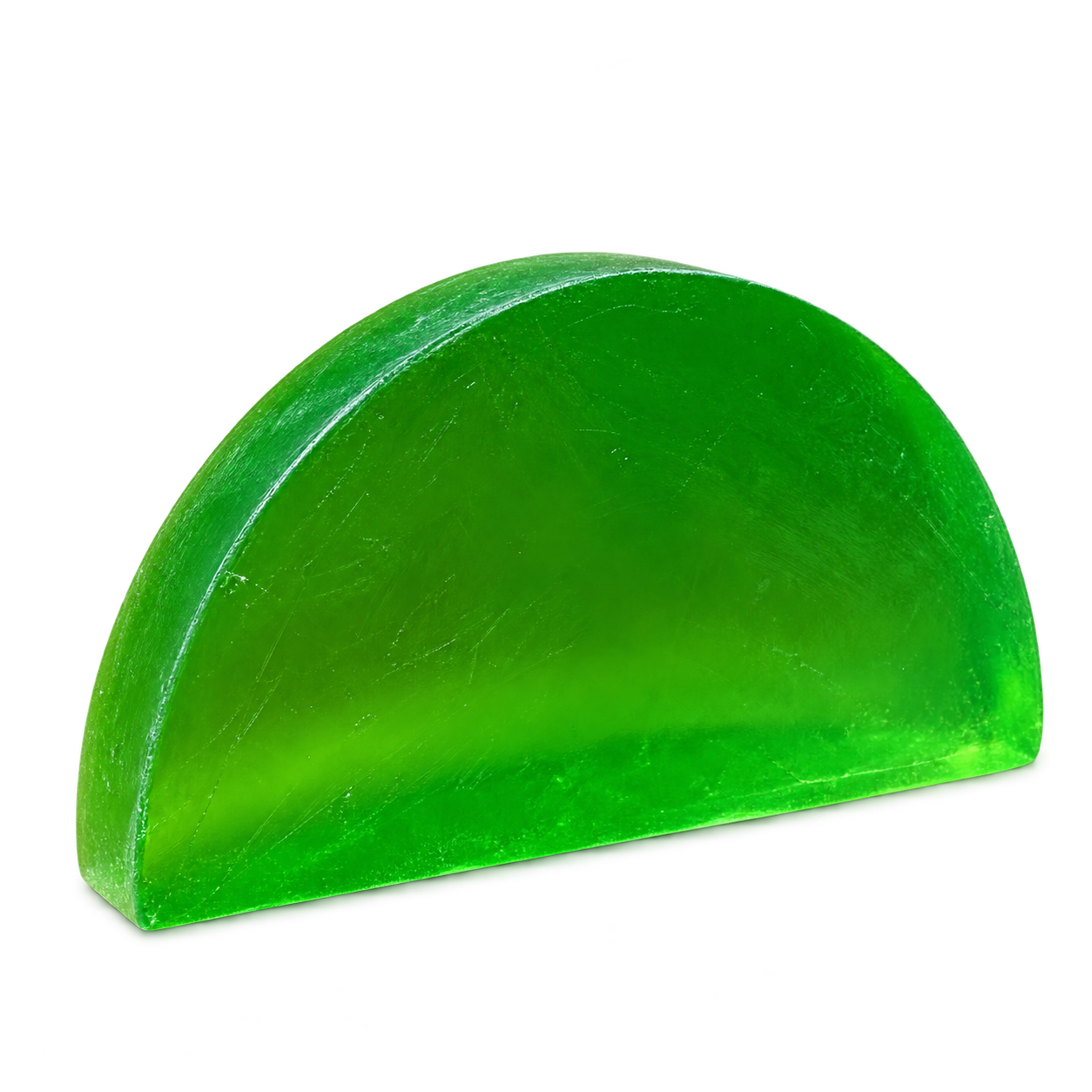 Green half-moon Lu.Flo lemongrass glycerin soap, 50 grams